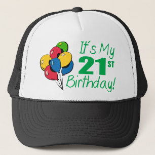 それはです私の第21誕生日(気球) キャップ