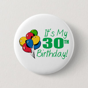 それはです私の第30誕生日(気球) 缶バッジ