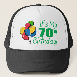 それはです私の第70誕生日(気球) キャップ