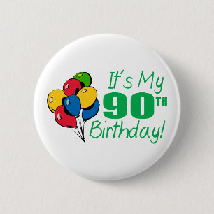 それはです私の第90誕生日(気球) 缶バッジ