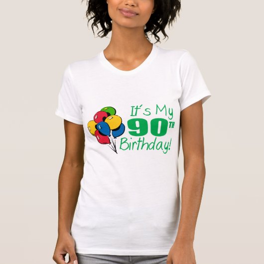 それはです私の第90誕生日(気球) Tシャツ (正面)