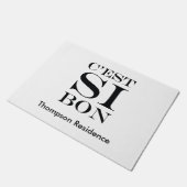それはとてもよいです- C'est Siの糖菓のフランス語 ドアマット (アングル)