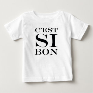 それはとてもよいです- C'est Siの糖菓のフランス語 ベビーTシャツ