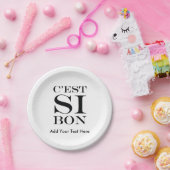 それはとてもよいです- C'est Siの糖菓のフランス語 ペーパープレート (パーティー)