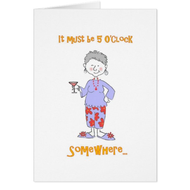 それはどこかに5時の空白のなカードでなければなりません (正面)