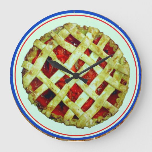 それはどこかのパイ時時間を記録しますです ラージ壁時計 (正面)