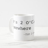 それはどこかの2時襲いますです コーヒーマグカップ (正面左)