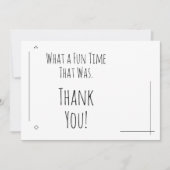 それはなんておもしろいの時だったんだろう。 サンキューカード (正面)