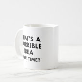 それはひどい考えだ コーヒーマグカップ (正面左)