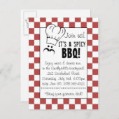 それはぴりっとするBBQです! インビテーションポストカード (正面/裏面)