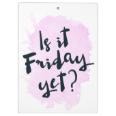 それはまだ金曜日か。 クリップボード (裏面)