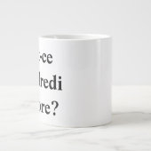 それはまだ金曜日か。 フランスの! ジャンボコーヒーマグカップ (正面)