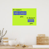 それはもしあなたに挑戦しない – ポスター (キッチン)