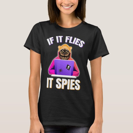 それはもしスパイ陰謀説Bird Survei Tシャツ (正面)
