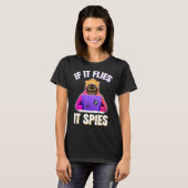 それはもしスパイ陰謀説Bird Survei Tシャツ (正面フル)