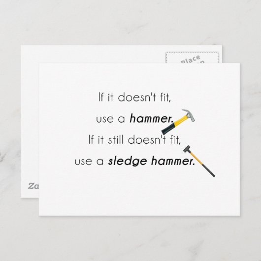 それはもし収まらない ポストカード (正面/裏面)