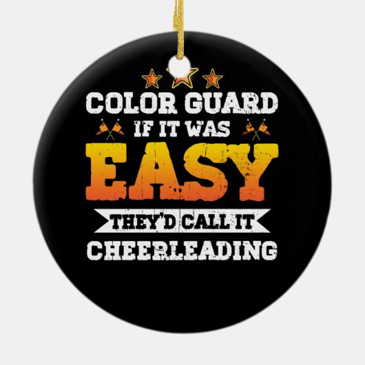 それはもし簡単だった彼らは_dそれをチアリーティング色Gと呼ぶ セラミックオーナメント (裏面)