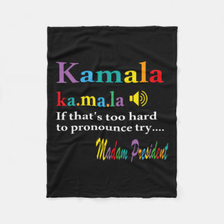 それはもしTry Madam Presiddenを発音するには懸命すぎる フリースブランケット