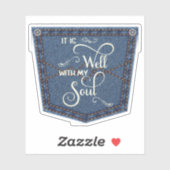 それはよいデニムポケットです シール (シート)