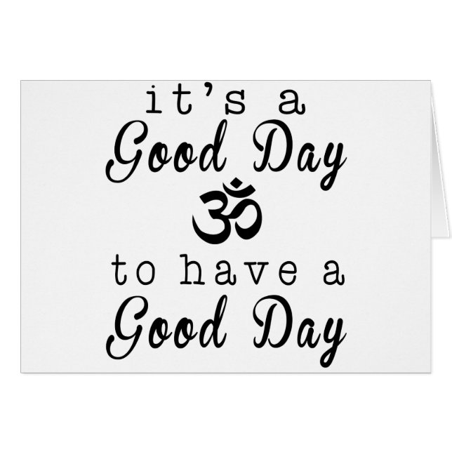 それはよい日、よい日Omを過すためにです (正面横)