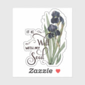 それはよく紫色のアイリスシールだ シール (シート)