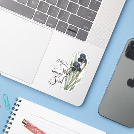 それはよく紫色のアイリスシールだ シール