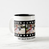 "それはアイスクリームコーンの代りにコップにあります! " ツートーンマグカップ (正面左)