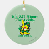 それはアイルランド人について完全にあります セラミックオーナメント (裏面)