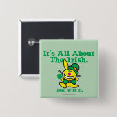 それはアイルランド人について完全にあります 缶バッジ (正面&裏面)