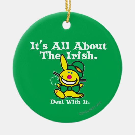 それはアイルランド語について完全にあります(緑) セラミックオーナメント (正面)