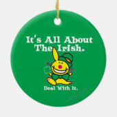 それはアイルランド語について完全にあります(緑) セラミックオーナメント (裏面)