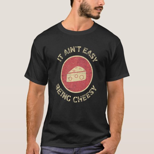 それはアイン簡単はチーズリコッタモザレラチェッド Tシャツ (正面)