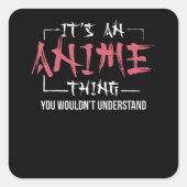 それはアニメの物だ |アニメーズラバーギフト スクエアシール (正面)