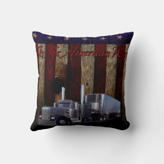 それはアメリカの方法装飾用クッションです クッション (裏面)