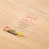 それはアモーレアクリルのブライダルシャワーの招待状だ アクリル招待状 (レイダウン)