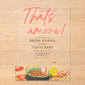 それはアモーレアクリルのブライダルシャワーの招待状だ アクリル招待状 (正面)