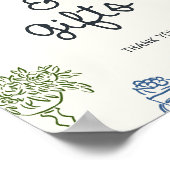 それはアモーレカラフルカー図解入りの、写真付きのド&ギフトだ ポスター (角)