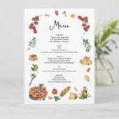 それはアモーレメニューカードパスタピザ メニュー (スタンド正面)