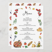 それはアモーレメニューカードパスタピザ メニュー (正面/裏面)