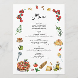 それはアモーレメニューカードパスタピザ メニュー