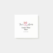 それはアモーレ ブライダルシャワー ピンク レトロ ボウ ボホ ナム ポストイット (正面)