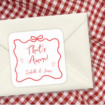 それはアモーレ 手描きの弓 イタリアのカップルシャワー