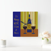 それはアリソンにワインの時常にです スクエア壁時計 (ホーム)