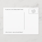 それはアルバのパーティーの時間です インビテーションポストカード (裏面)