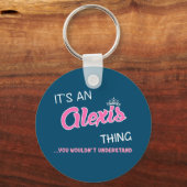 それはアレクシス君がキーチを理解できないこと キーホルダー (正面)