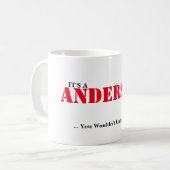 それはアンダーソンの事です! 理解しません コーヒーマグカップ (正面左)