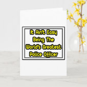 それはアントの簡単...世界で最高の警察官 カード (黄色い花)