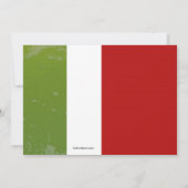 それはイタリアンなリハーサルの夕食のパーティの招待状です 招待状 (裏面)