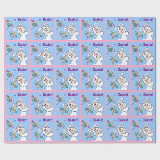 それはイースターのウサギです ラッピングペーパー (フラット)