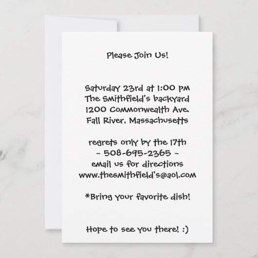 それはイースターエッグの狩りおよび招待されましたの招待です 招待状 (裏面)